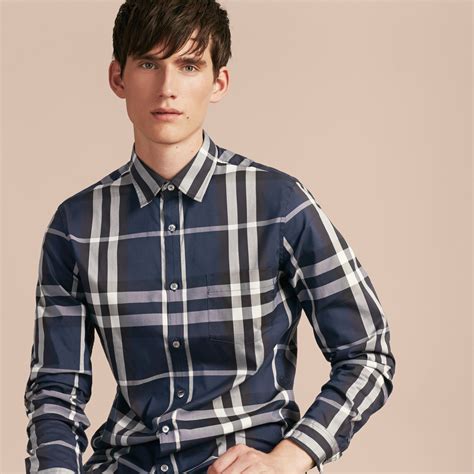 Camicie classiche da uomo Burberry in cotone 